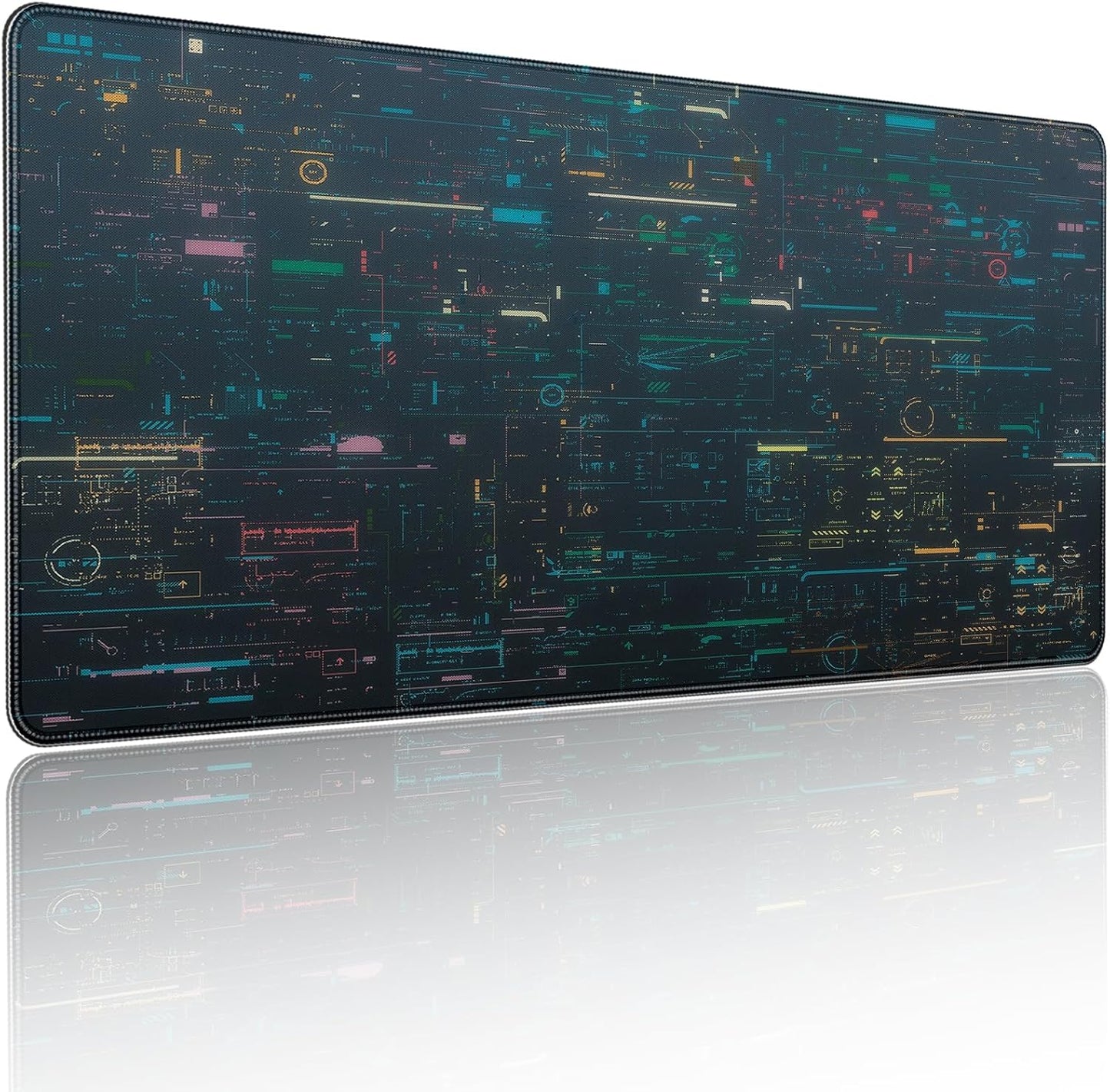 35.4 x 15.7 inches, Large Desktop Mouse pad, Keyboard and Mouse Pads for Work and Home Computers, and Large Laptop Mouse pad, Program Interface Style