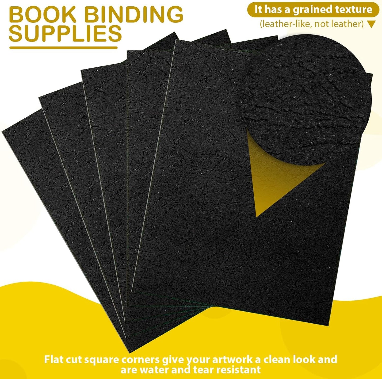 160 Pack Binding Covers and Combs kit 8.5x11 Inches Include 60 Pcs 12 mil Leather Texture Binding Cover 60 Pcs 8 mil Clear PET Presentation Covers 40 Pcs Binding Combs Letter Size(Multi Color)