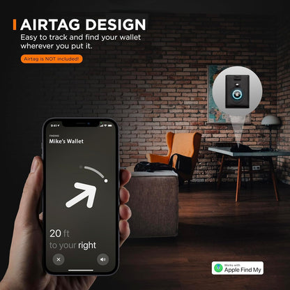 SERMAN BRANDS RFID Blocking Slim Bifold Genuine Leather Minimalist Front Pocket Wallets for Men with Money Clip Thin Mens