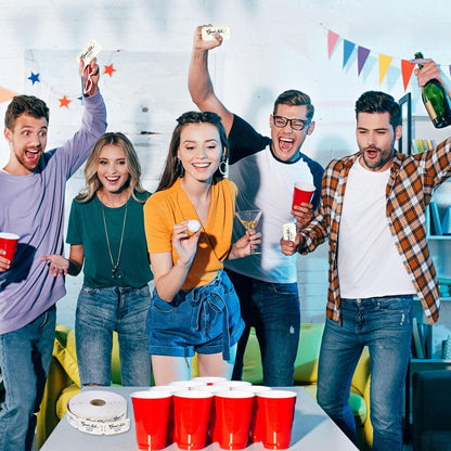 1000 Pcs Drink Ticket Single Raffle Tickets Roll Golden Ribbon Gift Design Good Luck Free Drink Ticket for Events Wedding Work Formal Parties Leisure Class Reward