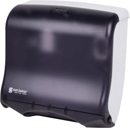 San Jamar T1755TBK Ultrafold Fusion Folded Towel Dispenser, Fits 400 Multifold/240 C-Fold Towels, Classic, Black Pearl
