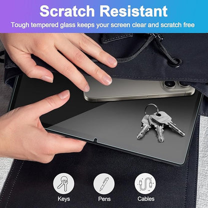 Caweet Screen Protector for Samsung Galaxy Tab A9+ / A9 Plus 11 Inch 2023 Released, 9H Hardness HD Tempered Glass Film Guard, 1 Pack