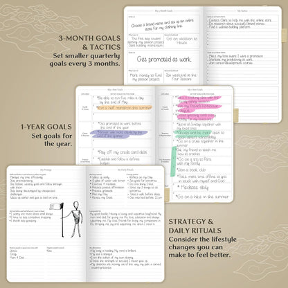 Legend Planner – Weekly & Monthly Life Planner to Hit Your Goals & Live Happier. Organizer Notebook & Productivity Journal. A5 (Seashell)