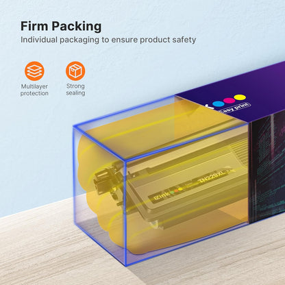 E-Z Ink Compatible TN229XL Toner Cartridges Replacement for Brother TN229XL TN-229XL TN229 XL to use with MFC-L3720CDW MFC-L3780CDW HL-L3220CDW HL-L3280CDW HL-L3300CDW Printer (TN229XLBK/C/M/Y-4 Pack)