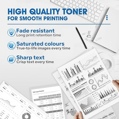 TN850 TN-850 High Yield Toner Cartridge Replacement for Brother TN850 TN 850 TN850BK Toner HL-L6200DW MFC-L5850DW MFC-L5900DW MFC-L5700DW Printer Ink (TN8502PK, Black)