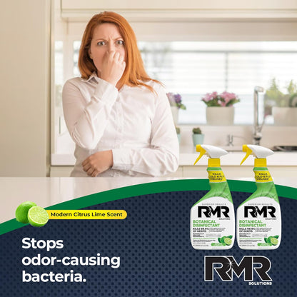 RMR Brands Botanical Disinfectant and Cleaner, Kills 99% of Household Bacteria and Viruses, EPA Registered, 2 Pack - 32 Fl Oz
