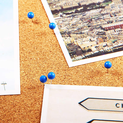 Map Tacks Push Pins Small Size 300 Packs (Blue, 1/5 Inch)