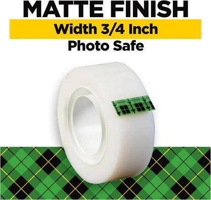 Scotch Magic Tape, 12 Rolls, Numerous Applications, Invisible, Engineered for Repairing, 3/4 x 1000 Inches, Boxed