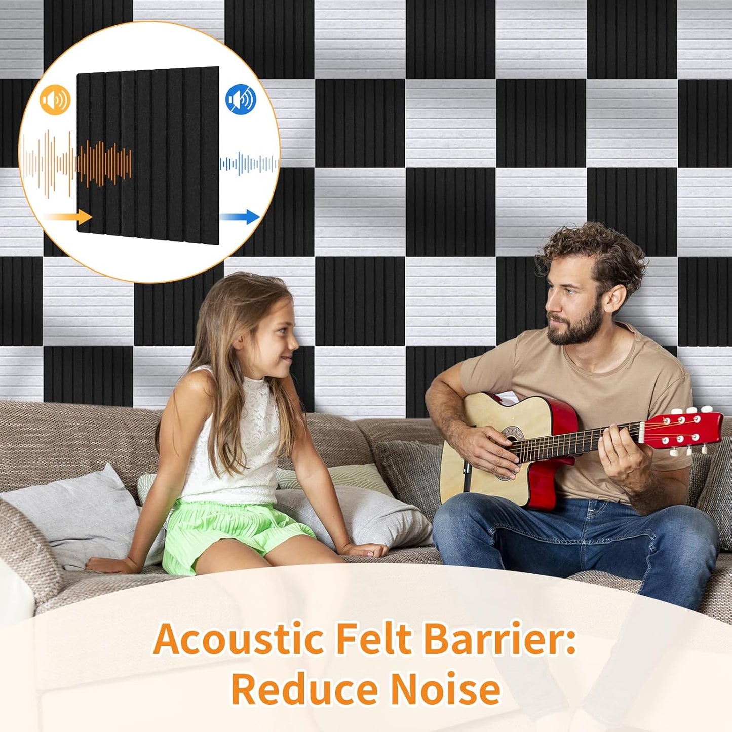 Smarpau Large Cork Board, Black Bulletin Board 48"x36", 12 Pack Pin Board Felt Wall Tiles with 50 Removable Adhesive Tabs 35 Pushpins, Cork Boards for Office Home School Decor