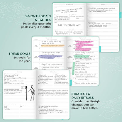 Legend Planner – Weekly & Monthly Life Planner to Hit Your Goals & Live Happier. Organizer Notebook & Productivity Journal. A5 (Aquamarine)