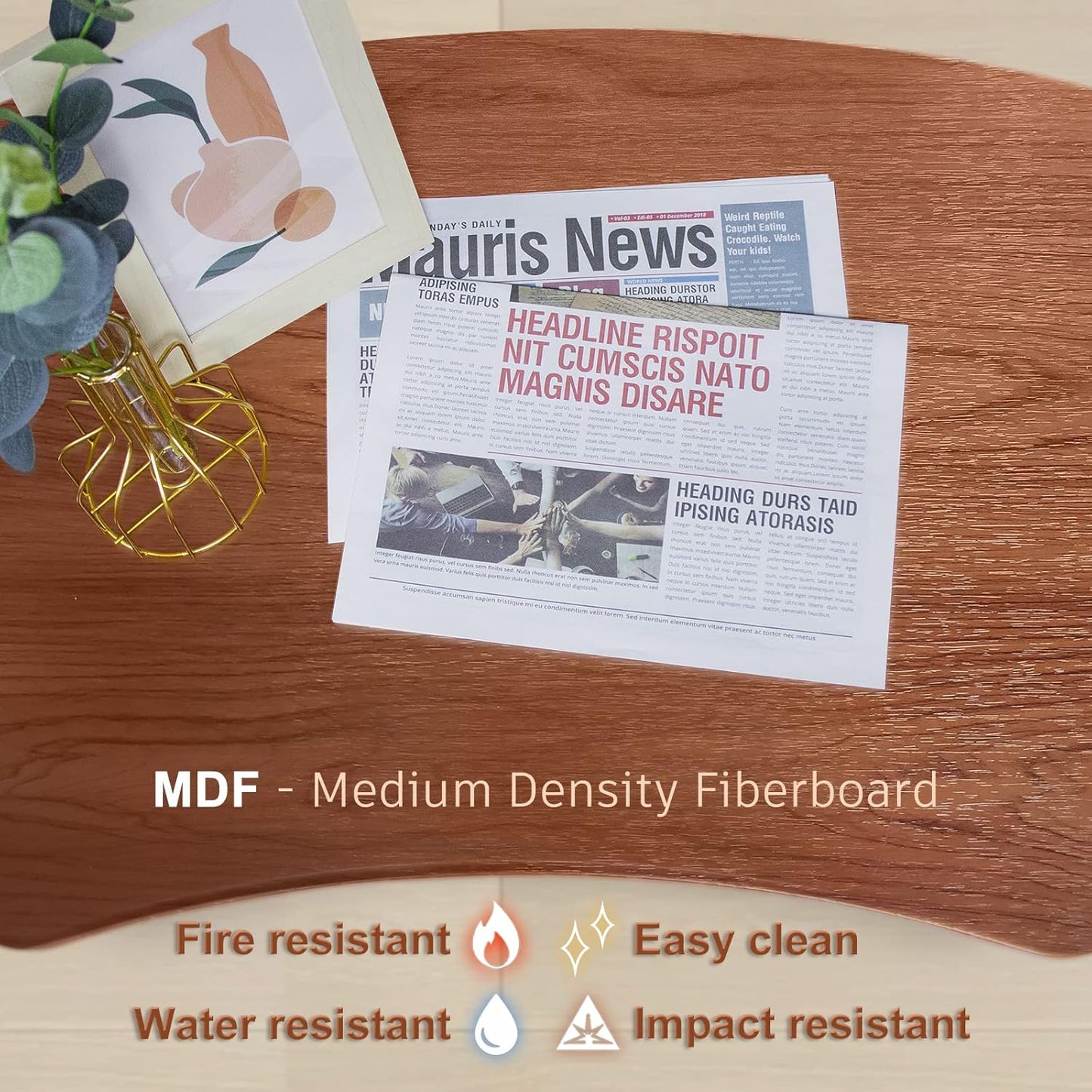 47" Mobile Standing Desk(26" W*19.3" D), Adjustable Height Laptop Desk, Pneumatic Desk with Gas Spring Riser, Podium for Home, Office，Classroom，Medical, (29" to 46.9" H) (Walnut)