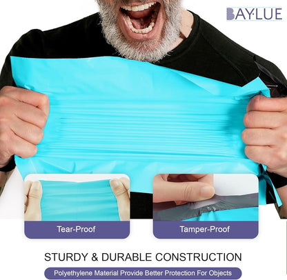 Teal Poly Mailers 9x12 Inch | Strong Adhesive Self-Seal mailer Bags | Tamper, Tear, Water Resistant Shipping Envelopes | Thick Strong Material Polymailer Bags Clothing Bag | 1000 Pack Bulk
