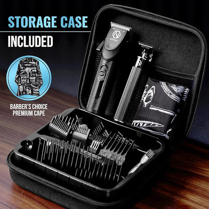 Novah Professional Hair Clippers for Men, Professional Barber Clippers and Trimmer Set, Mens Cordless Clipper, Fade Haircut Kit, Electric Hair Cut Machines