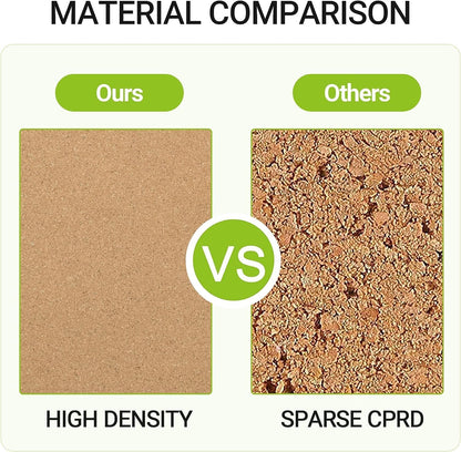 AKTOP Cork Board Bulletin Board 12x12, 1/2" Thick Cork Board Tiles 9 Pack, Small Square Pin Board for Wall, Self Adhesive Corkboards with 120 Push Pin Wood Clips for School, Home & Office