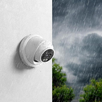 4MP IP PoE Camera, Turret Security Camera Outdoor, Waterproof IP67, Built-in Two-Way Audio, Smart Dual Light Color Night Vision, 2.8mm lens 110° Wide Angle, Human/Viehcle Detection, IND4FD97K