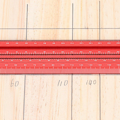 Woodworking Scriber T-Square Ruler 300mm with Thoughtful Support Lips, Architect Ruler for Carpenter Work, Layout and Measuring Tools…