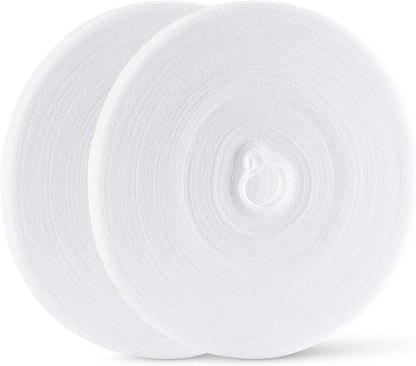 54 Yards x 1/2 Inch Reusable Cable Ties - BSELEYY Adjustable Cord Straps Cable Management Tape Cord Organization Straps Hook Loop Tape Cord Wrap for Home,Office, Wire Bundling (27Yd x 2 Rolls)
