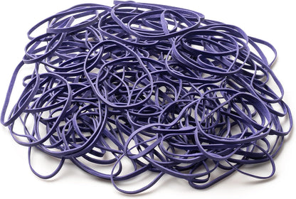 PlasticMill Purple Rubber Bands Size 33 (3 1/2" x 1/8") - #33 Colored Rubber Bands Office Supplies - Strong, Elastic Bands for Crafts, Balloon Garland, Cash, File Folders (100-Pack)