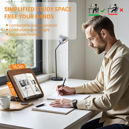 Rolling Laptop Floor Stand, Dual-Purpose for Desk & Floor, Adjustable Height from 16.5" to 51", with 4 Lockable Casters & Book Page Clips, Portable Laptop Stand Ideal for Projectors, Books, Ipads