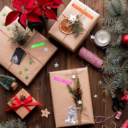 UNOKA Embossing Tape Neon Compatible for DYMO Organizer Xpress Label Maker Refills, 3/8 3D Plastic Colored, Neon Pink/Orange/Green/Red/Blue/Black for Dynamo S0717930 Omega Junior Embosser, 6 Pack