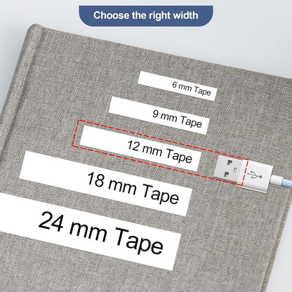 10-Pack TZe-231 Compatible for Brother TZe 12mm 0.47 Inch Laminated White Label Tape Work with Ptouch PTD200 PTD202 PTD210 PTD600 PTD400 PTH100 PTH110 PT1280 Label Maker, Black on White, 26.2Ft (8m)