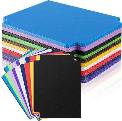 60 Pcs Trading Card Divider Multicolor Card Separators for Office Games Plastics Sports Baseball Card Dividers with Tabs Cards Box Dividers for photocard, 2.71 * 3.8 Inches