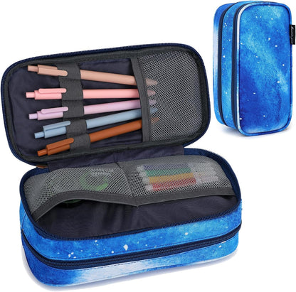 Pencil Cases for kids, Large Capacity Pencil Pouch, Office College School Marker Organizer Case pen for Men Women Adult Teens