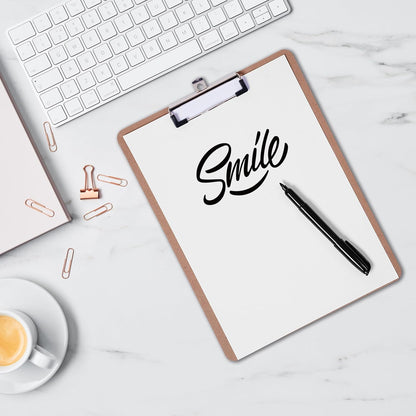 Clipboards Bulk, Woswel Hardboard Office Clipboards 48 Pack,9 X 12.5 Inch Recycled Wood Clip Boards,Low Profile Clip Boards for Home School & Office Supplies