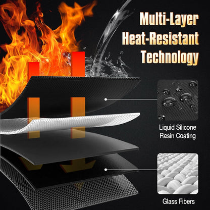 Fireproof Document Bag Set with Lock, 2 Pcs Money Box for Cash & Passport, 6200°F Fire Proof Bag for Documents 14"x9.8" & 10.6" x 6.7", Fireproof Document Safe, Waterproof Money Bags Pouch with Zipper