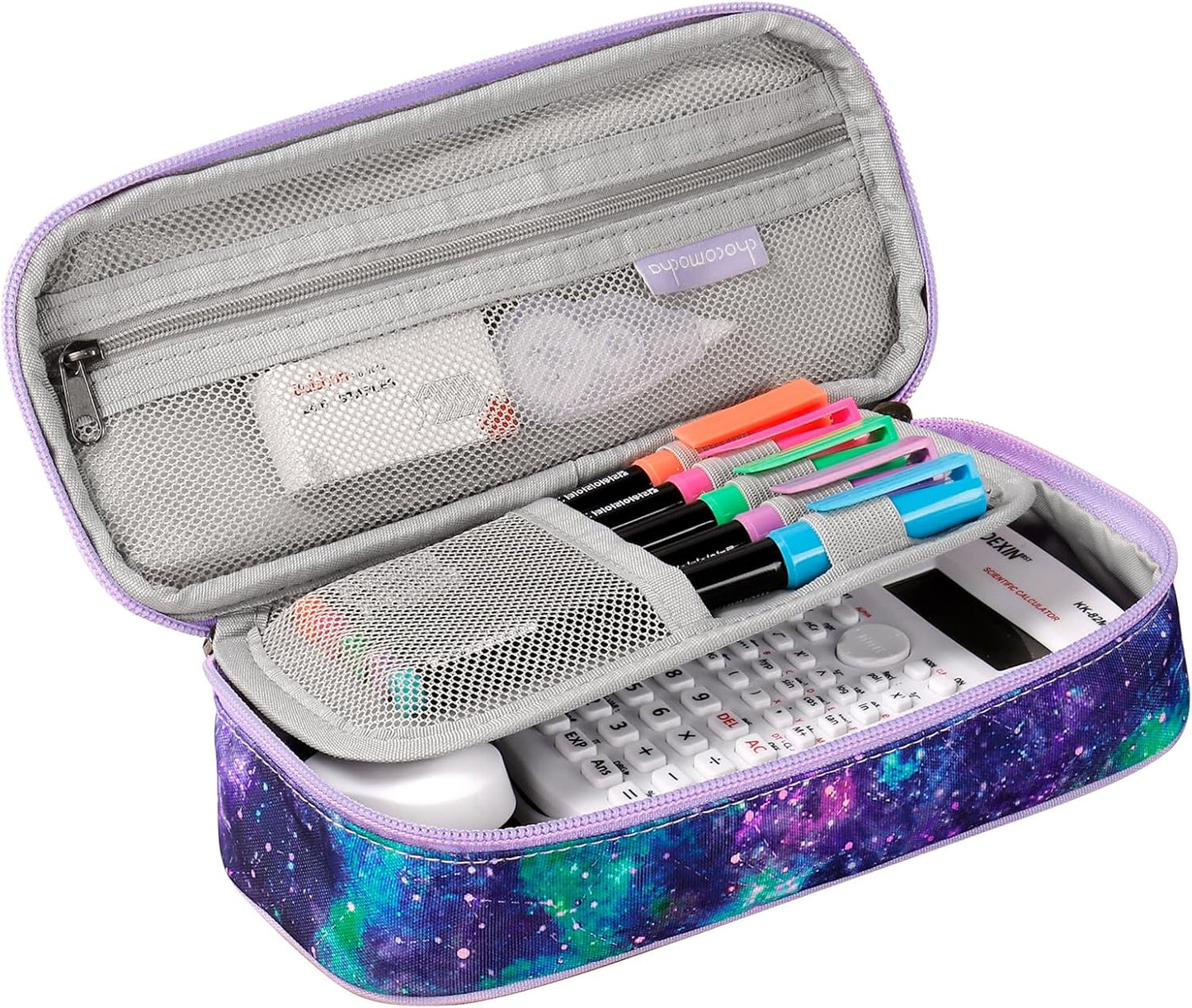 Choco Mocha Sloth Pencil Case for Girls, Soft Pencil Case Kids Pencils Pouch for Kindergarten Girls, Purple