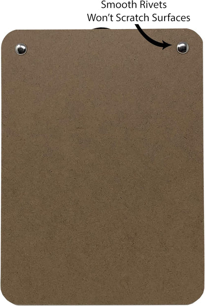 Trade Quest Mini Clipboard 5'' x 7'' Pen Holder Clip (Pack of 6) (Pen Included)