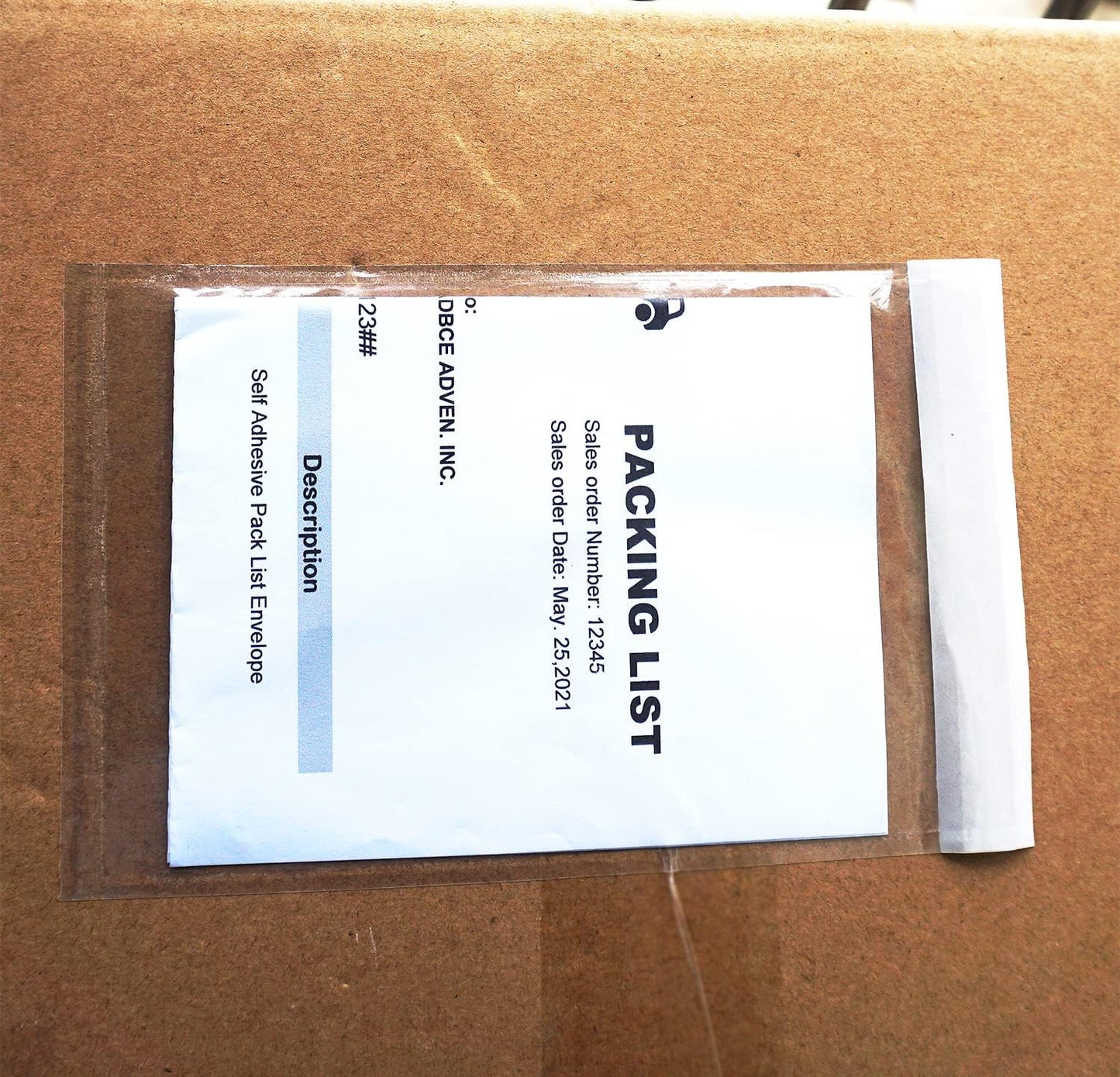 BEUYI Premium 4.7''x7.5'' Packing List Envelope, Tailored Size for 4x6'' Shipping Labels,Self Adhesive Shipping Label Pouch/Sleeve (50 pack)