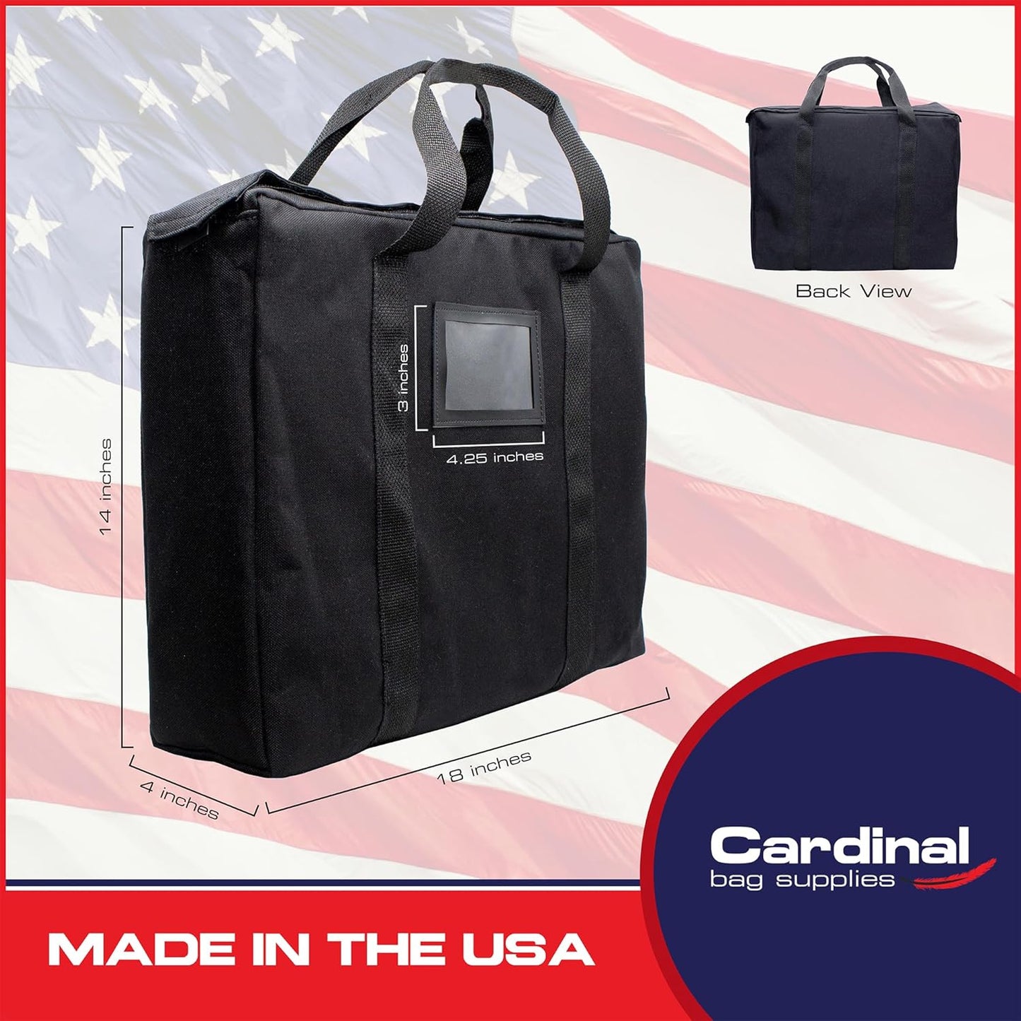 Fire Resistant and Water Repellent Briefcase Document Bag, 18 x 14 x 4 Inch