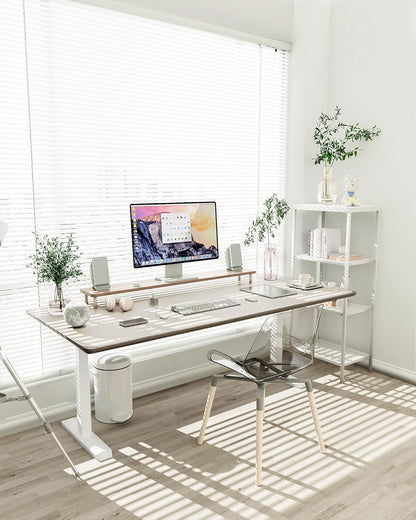 YSAGi Non-Slip Leather Desk Pad XL Size, Waterproof Laptop Computer Desk Keyboard Mat, Table Protector Blotter Mat, Large Mouse Pad for Office/Work/Home/Decor(Apricot Gray, 47.2" x 23.6")-No Band