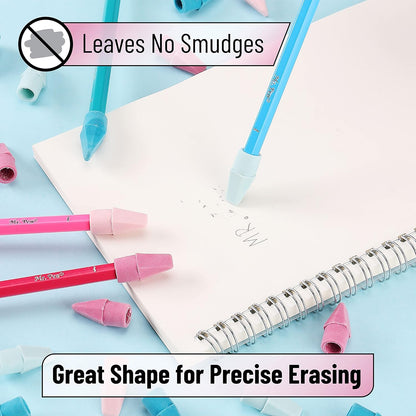 Mr. Pen- Pencil Erasers Toppers, 120Pack, Muted Pastel Colors, Erasers for Pencil, Pencil Top Erasers, Back to School Supplies