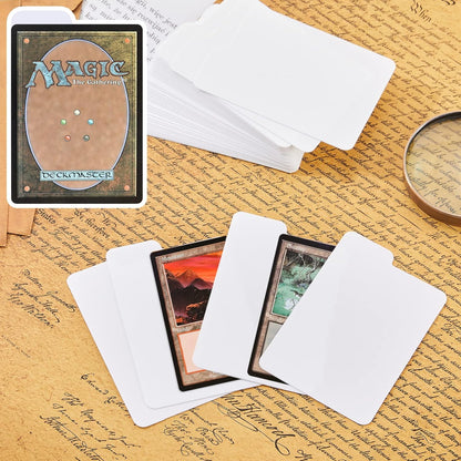 Lewtemi White Trading Card Dividers Plastic Card Separators Organizer for Sport Game Business Storage, 2.6 x 3.8 Inch/ 66 x 97 mm(100 Pieces)