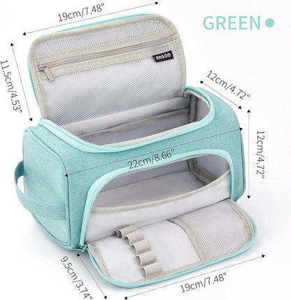 HVOMO Big Capacity Pencil Case High Large Storage Pouch Marker Pen Case Travel Simple Stationery Bag School College Office Organizer for Teens Girls Adults Student（Green）