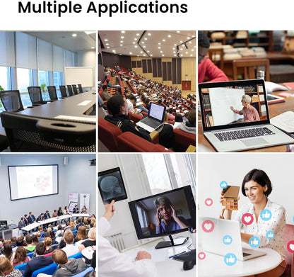 PTZ Camera 20X Optical Zoom Conference Room USB3.0 HDMI 1080P 60FPS Wide Angle for Video Conference Meeting Church Live Streaming Education Works with Zoom Webex OBS YouTube