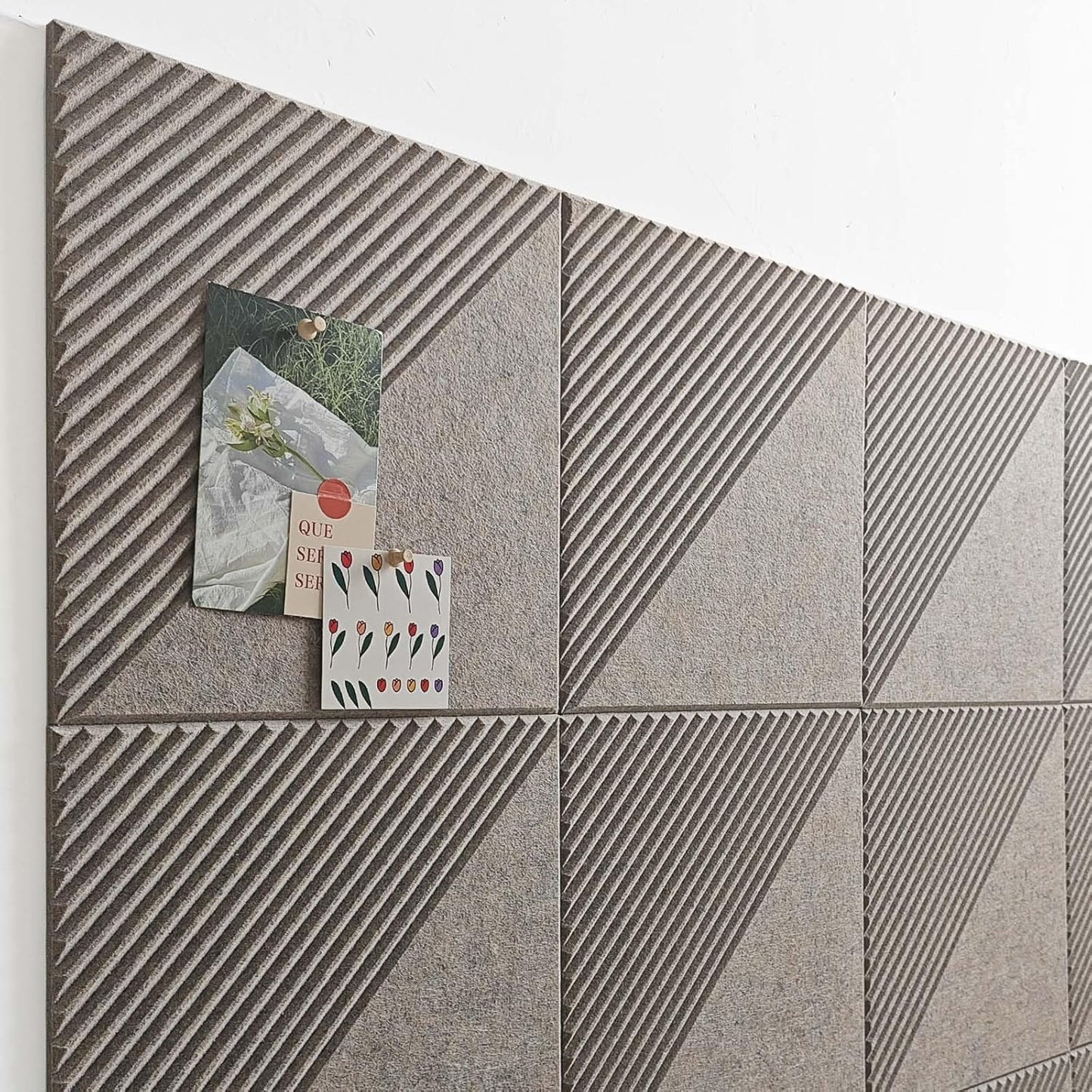 Large Cork Board for Walls 48"x 36", 12 Pack Felt Wall Tiles with Safe Removable Adhesive Tabs, Cork Board for Office,Pinboard Bulletin Board (Deep Camel, 48" x 36" 12 Pack)