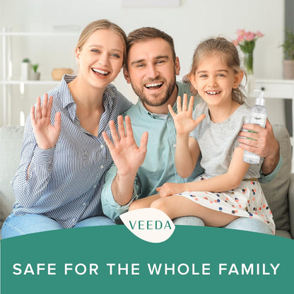 Veeda Scented Hand Sanitizer with Lemon Zest Scent - Moisturizing Clear Gel with Vitamin E & Antimicrobial Formula- Contains 70% Ethyl Alcohol - Hand Sanitizer Travel Size, Made in USA (3 x 8 fl. oz)