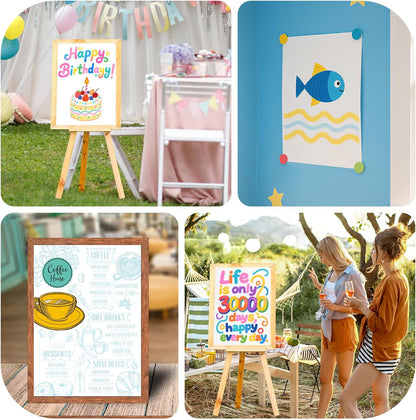 60 Pcs White Poster Board Paper 11.7 x 16.5, ROOKEA White Vision Boards Bulk Smart Posterboard Blank Graphic Display Card Paper for Drawing Artwork School Arts Crafts Classroom Projects Scrapbooking