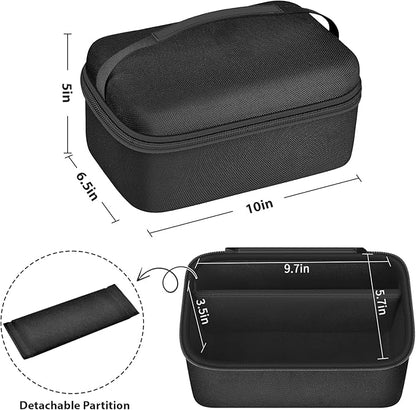 Upgraded Mini Projector Case Compatible with Magcubic HY300Pro+ / HY300PRO for ENUOSUMA HY300 ULTRA for Alwtniet Portable Projector 4K 1080P Support, Storage Organizer for Accessories-Black (Bag Only)