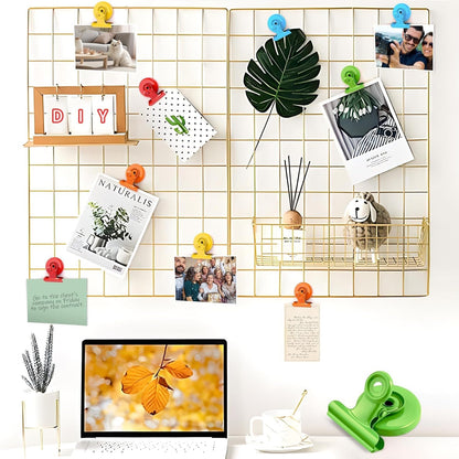 VNDUEEY 6 Pack Fridge Magnets Refrigerator Magnets, Magnetic Clips for Whiteboard, Magnet Clips for Kitchen Office Organizing & Decorating