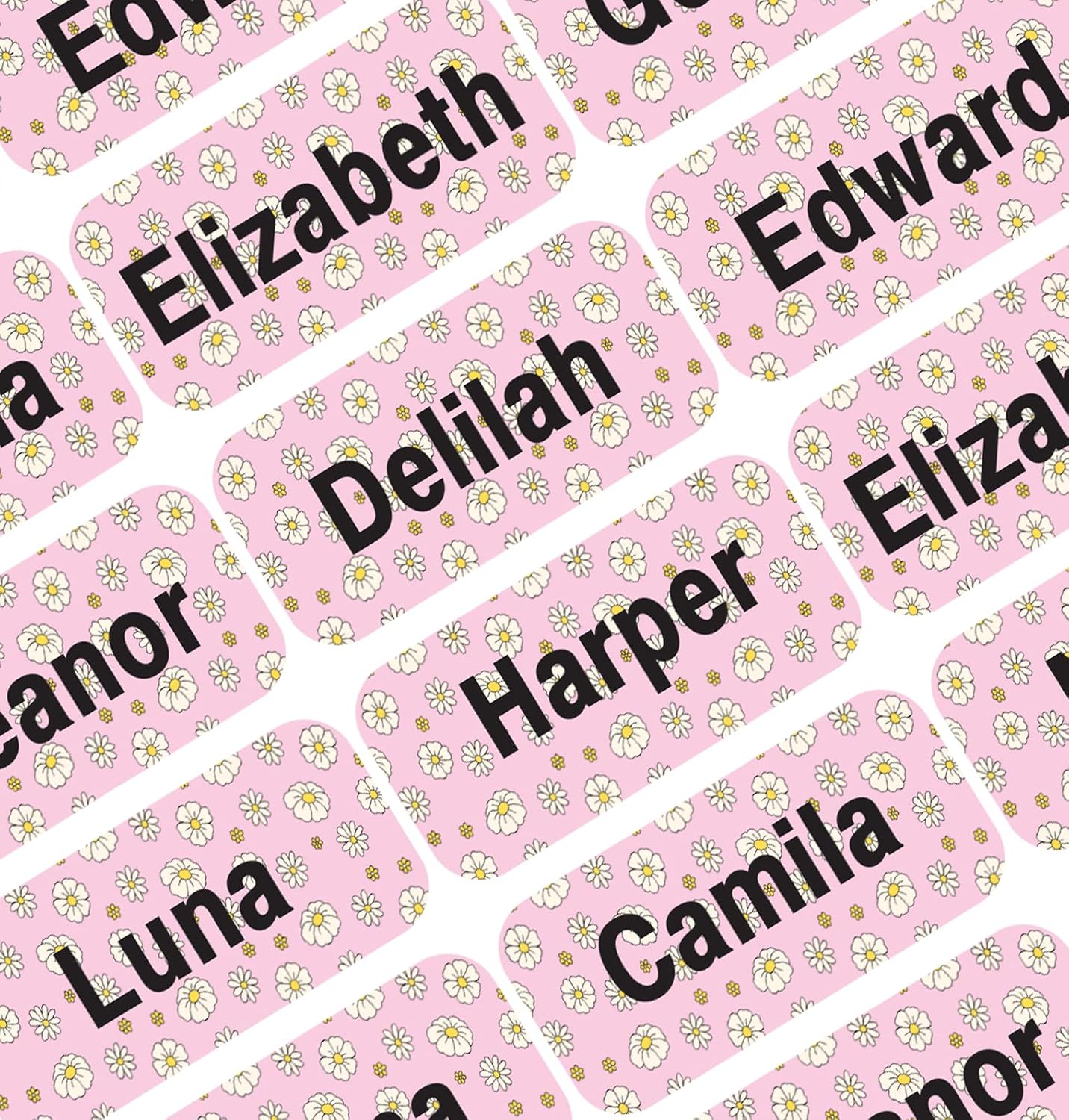 Personalized Waterproof Name Labels Press and Stick Custom Name Stick on Clothing Labels. Customized Up to 3 Lines Great for Camp & Daycare