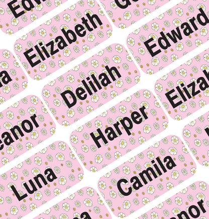Personalized Waterproof Name Labels Press and Stick Custom Name Stick on Clothing Labels. Customized Up to 3 Lines Great for Camp & Daycare