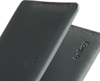 Bellroy Under Cover (slimline leather card wallet/holder with card storage, quick access slot, plus space for folded bills) - Everglade