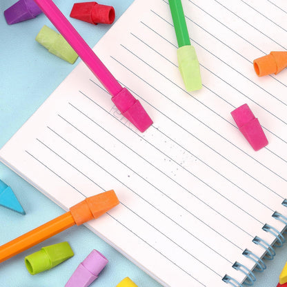 ZZTX Pencil Top Erasers, 120 Pack Eraser Caps Bulk, Erasers for Pencils, Eraser Toppers for Kids School Home Office, 11 Assorted Colors Erasers