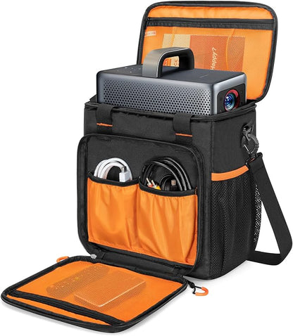 Travel Carrying Case Compatible with Nebula Mars 3/Cosmos Laser 4K/SE, Projector Storage Case Bag with Accessories Pockets(Patent Design)