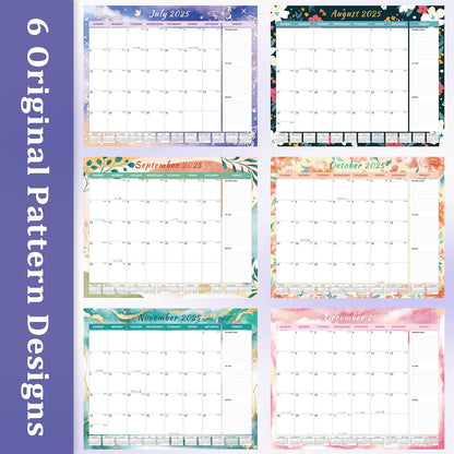 Ospelelf Desk Calendar 2025-2026 Large 22"x17" Monthly Family Planner Pad with Protective Cover 18 Months July 2025 to December 2026 Diversified