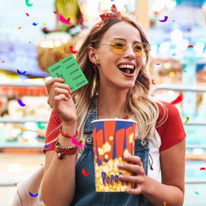 Kosiz 1000 Sheets 5 Bid Raffle Ticket Numbers Auction Tickets for Events & Church (Green)